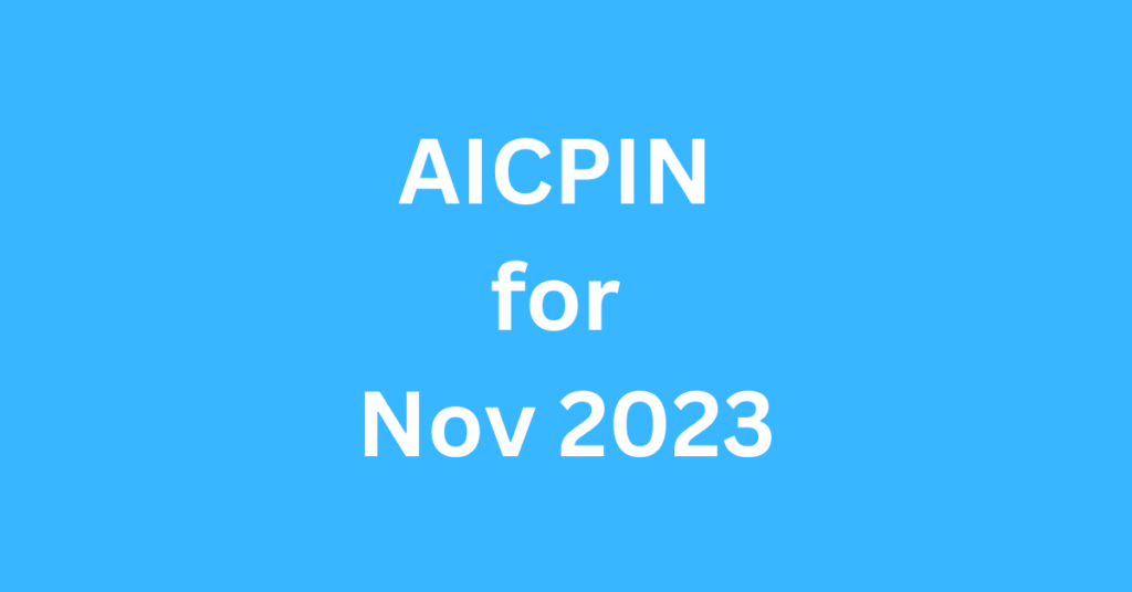AICPIN Nov 2023