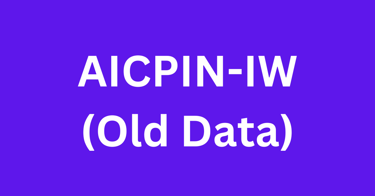 AICPI-IW Old Data