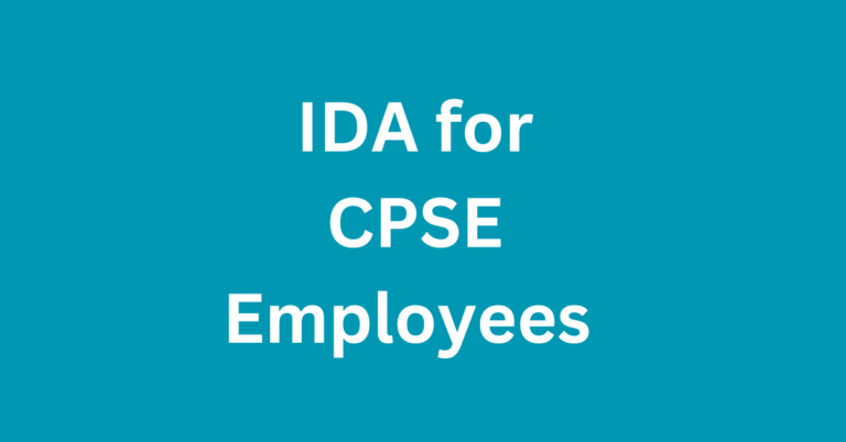IDA for CPSE Employees from Jan 2024 for 2017 Pay Scales – DPE Order