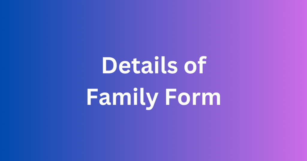 Details of Family