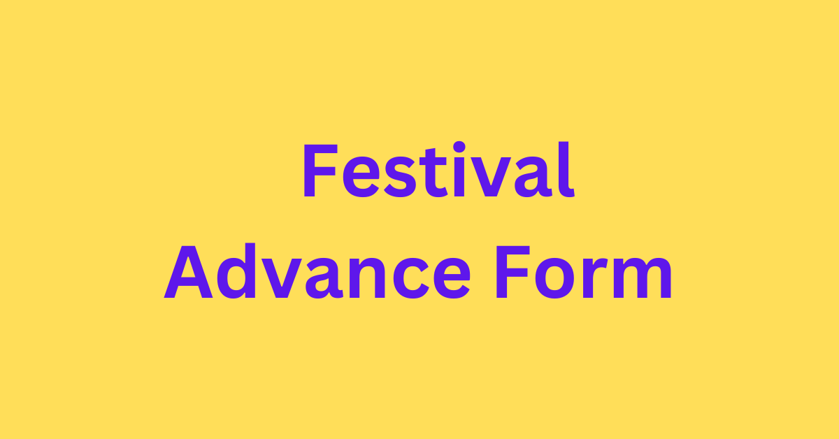Festival Adv. Form