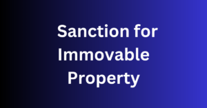 Form for giving Prior intimation or seeking previous Sanction for transaction in respect of Immovable Property
