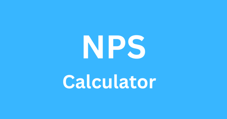 National Pension System(NPS) Calculator