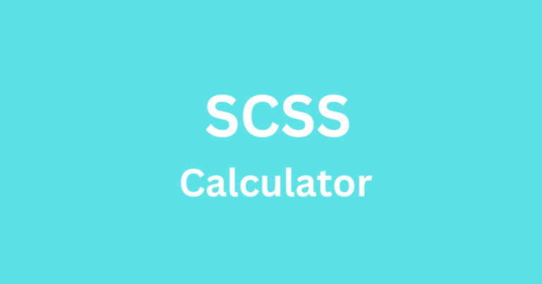 Post Office Senior Citizen Savings Scheme(SCSS) Return Calculator