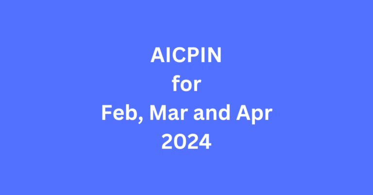 AICPIN February, March and April 2024