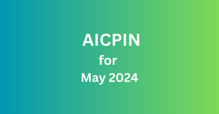 AICPIN for May 2024