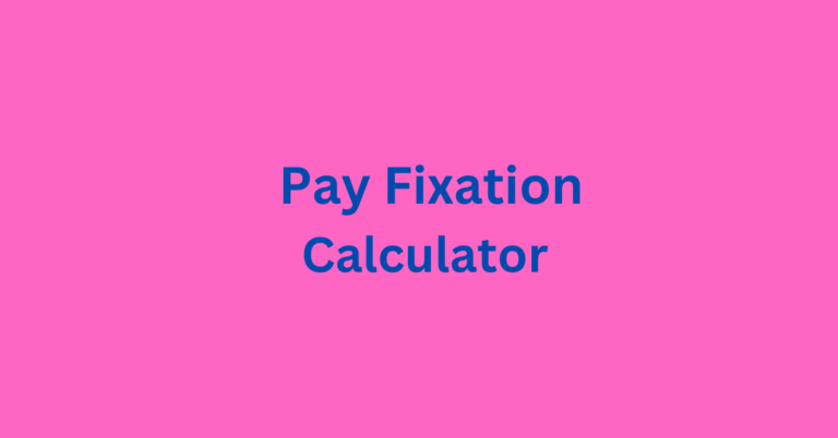 Pay Fixation on Promotion Calculator