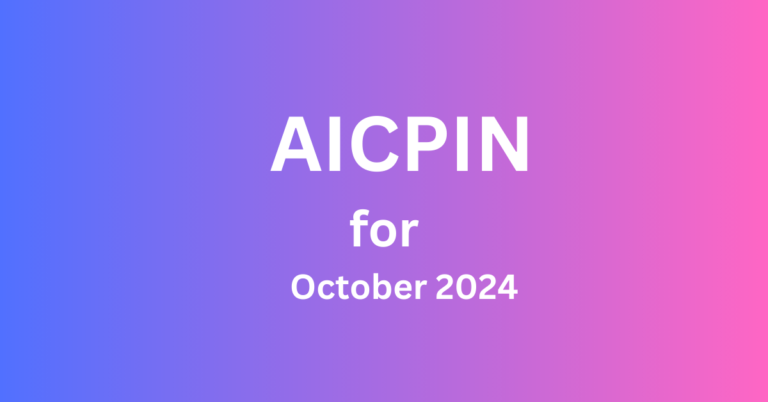 AICPIN for October 2024