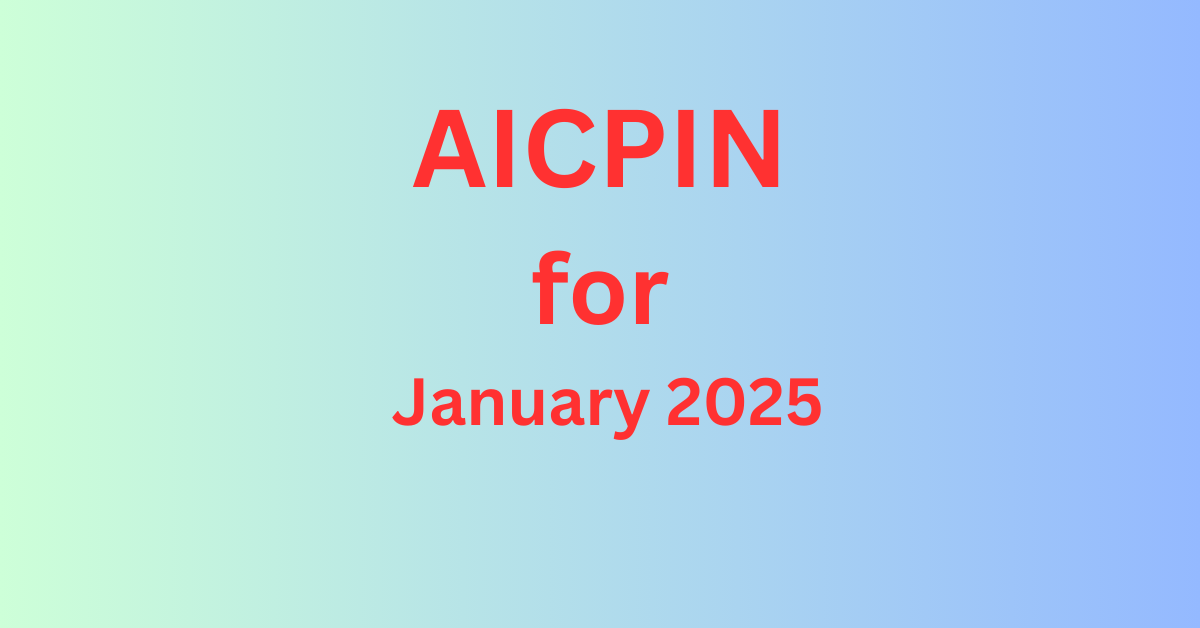 AICPIN for January 2025